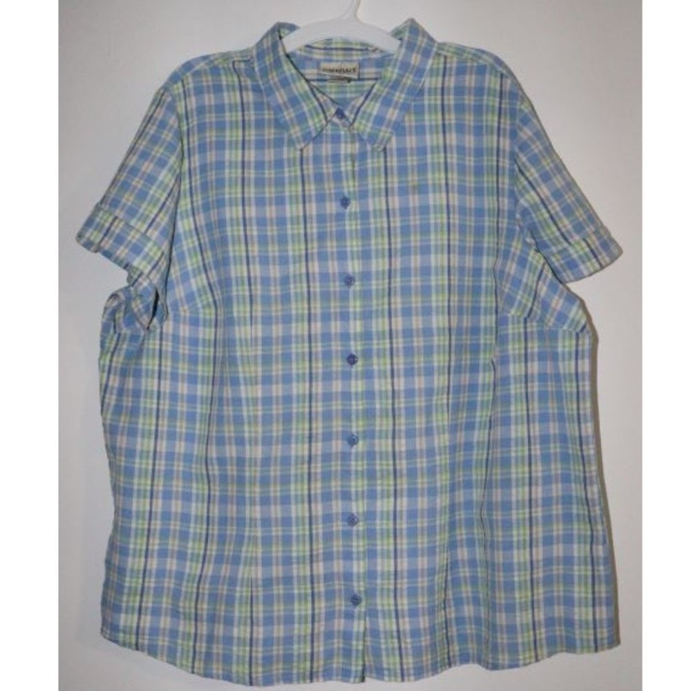 Essential By Maggie Multicolored Button Down Shirt